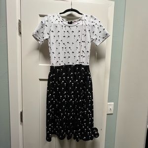Rare black-and-white collection, brand new LuLaRoe Amelia Dress size small